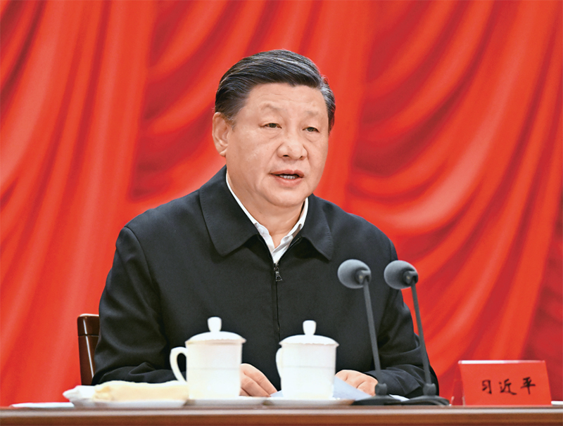 2023年2月7日，新進(jìn)中央委員會(huì)的委員、候補(bǔ)委員和省部級(jí)主要領(lǐng)導(dǎo)干部學(xué)習(xí)貫徹習(xí)近平新時(shí)代中國(guó)特色社會(huì)主義思想和黨的二十大精神研討班在中央黨校（國(guó)家行政學(xué)院）開班。中共中央總書記、國(guó)家主席、中央軍委主席習(xí)近平在開班式上發(fā)表重要講話。 新華社記者 李學(xué)仁/攝